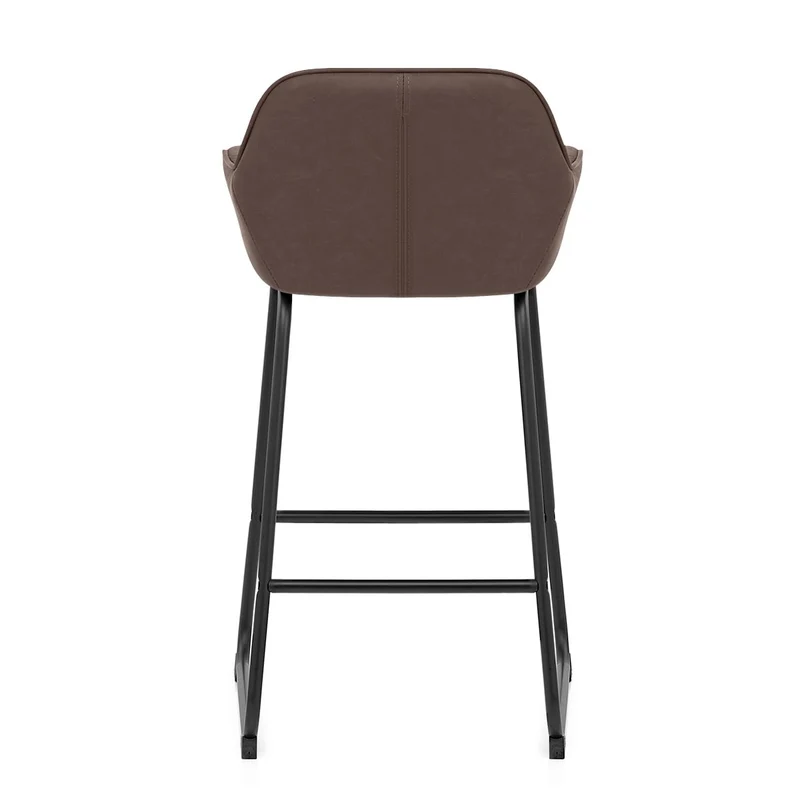 Chaise de Bar Faux Cuir - Kanto Marron