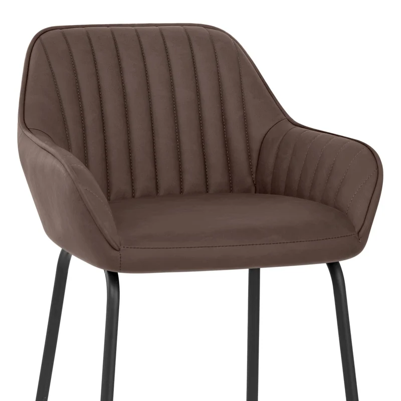 Chaise de Bar Faux Cuir - Kanto Marron