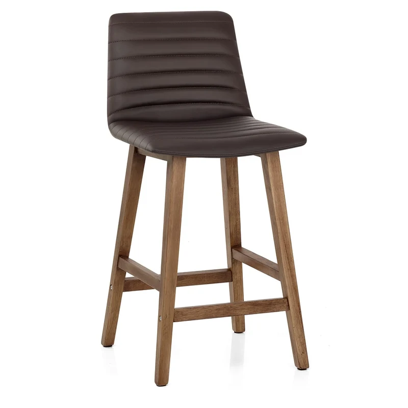 Tabouret de Bar Faux Cuir - Spritz Marron