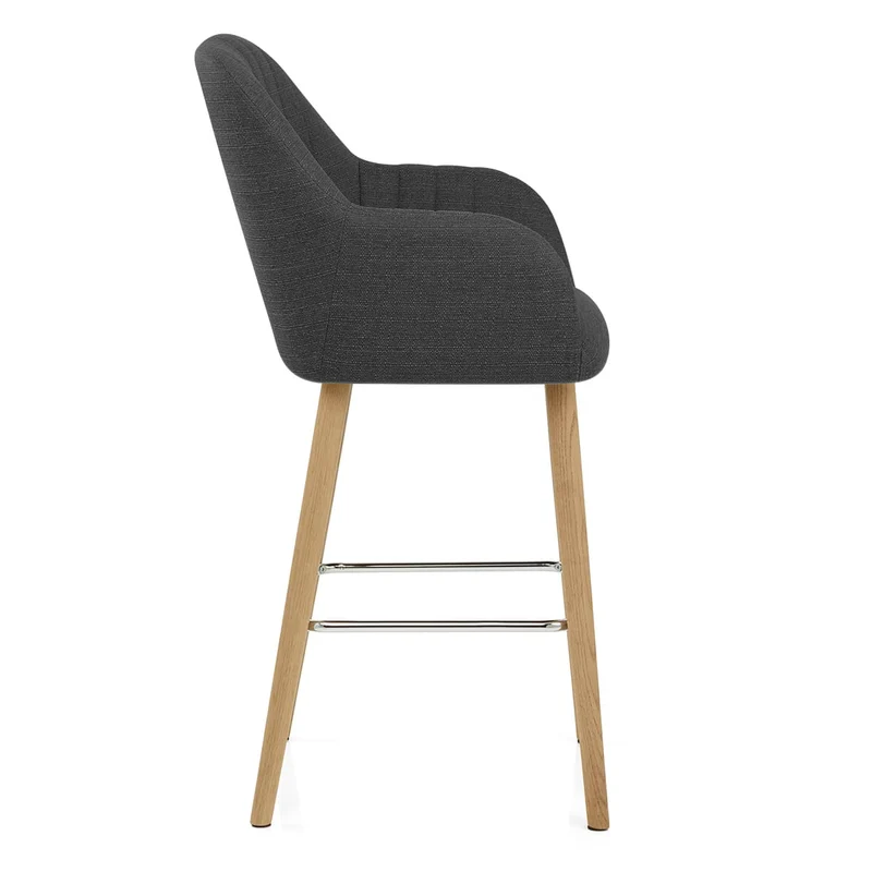 Tabouret de Bar Tissu - Rio Gris Foncé