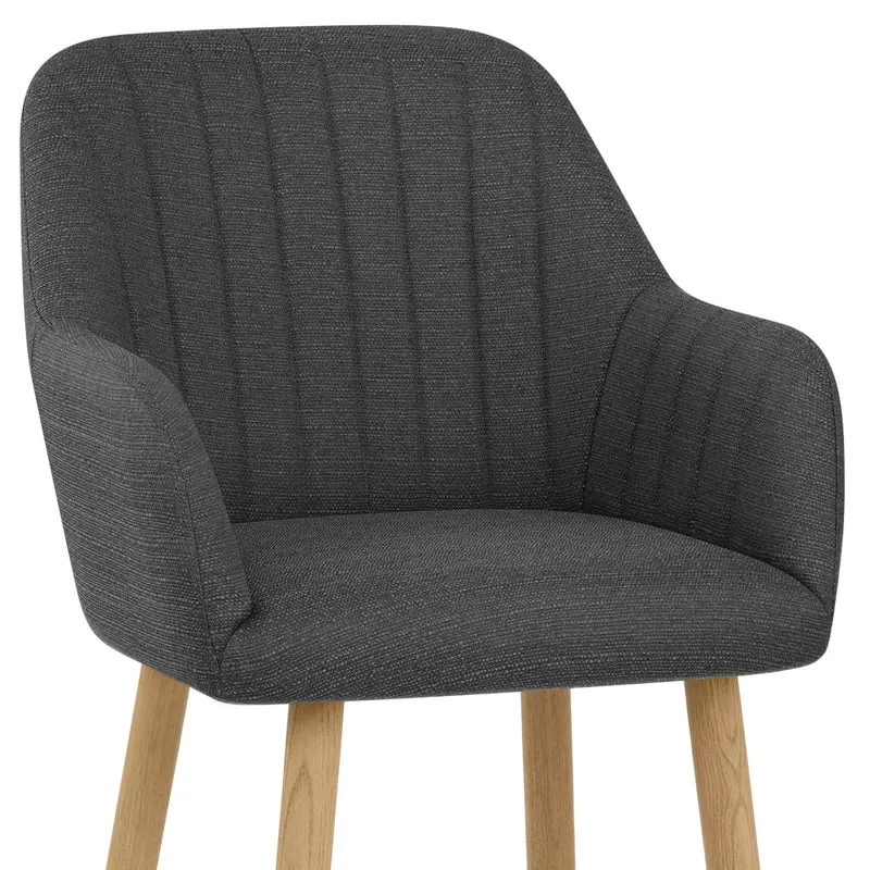 Tabouret de Bar Tissu - Rio Gris Foncé
