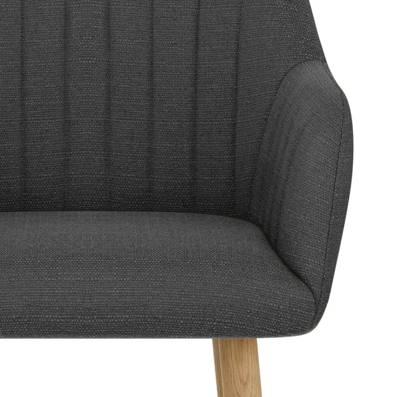 Tabouret de Bar Tissu - Rio Gris Foncé