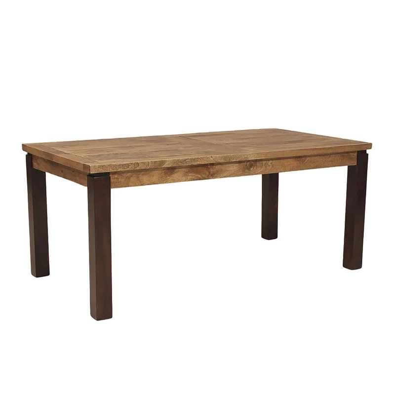 Table à manger rectangulaire 180cm- Rallonge centrale | Manguier Herods