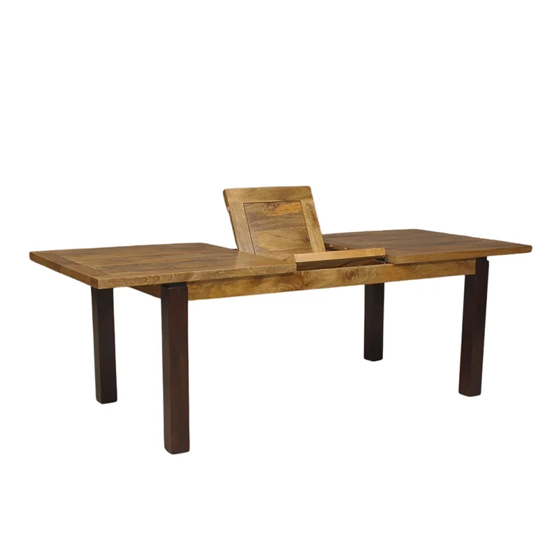 Table à manger rectangulaire 180cm- Rallonge centrale | Manguier Herods
