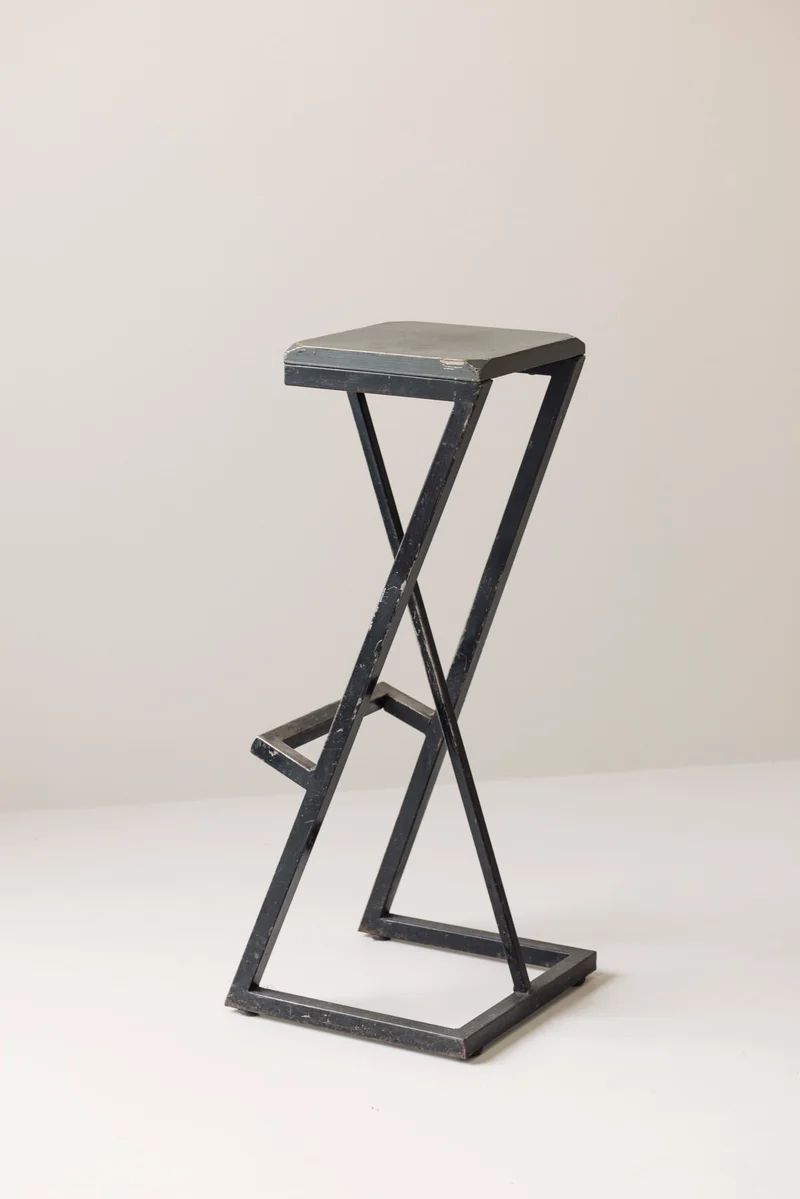 Set of 2 Modernist French Bar Stools, 1950s