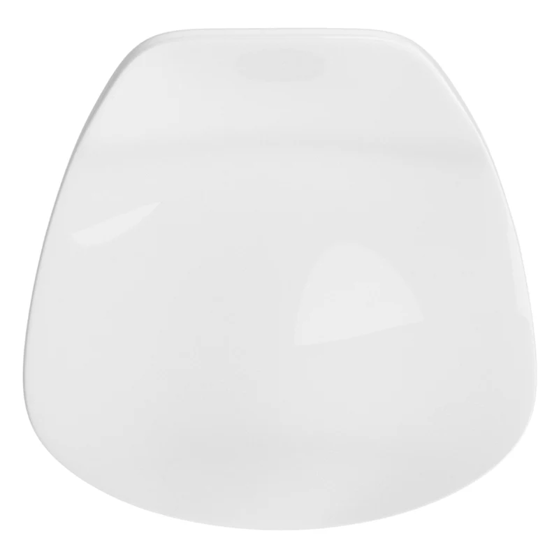 Ensemble de 2 tabourets de bar en ABS moulé blanc et bois naturel - Trex
