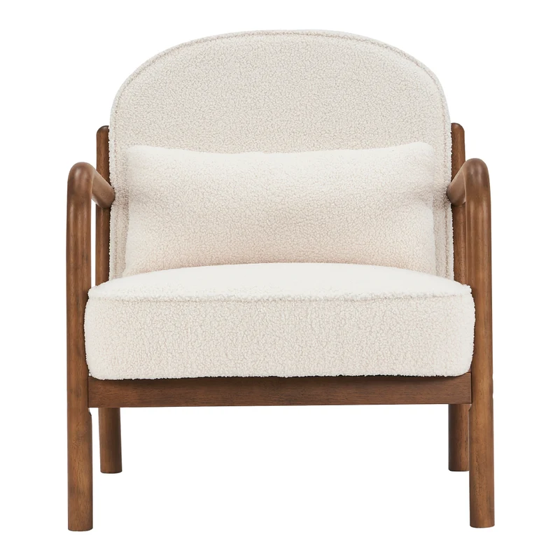 Chaise d'appoint aspect cuir ou en tissu - Fani