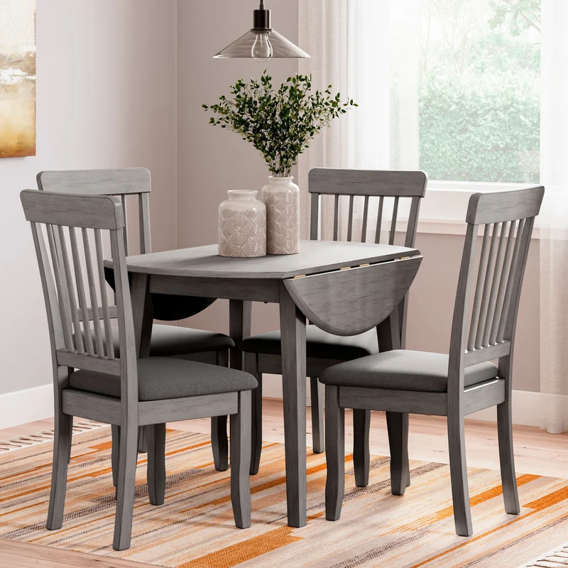 Ensemble de salle à manger avec 2 chaises d'une assise rembourrée - Shullden