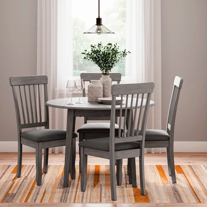 Ensemble de salle à manger avec 2 chaises d'une assise rembourrée - Shullden