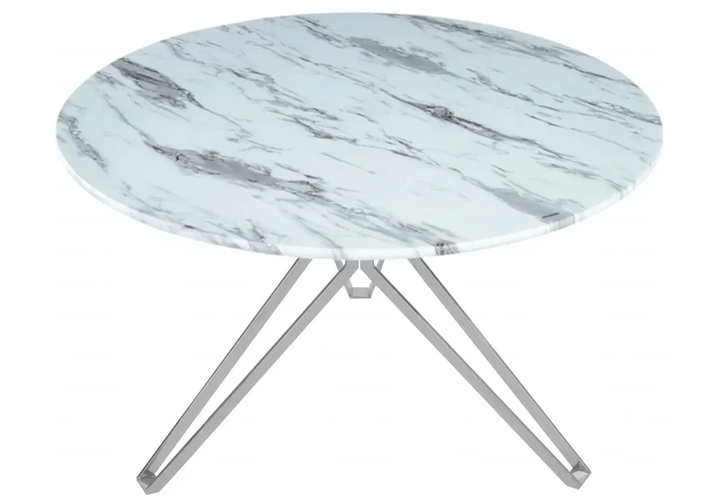 Table et chaises marbre blanc - Iva