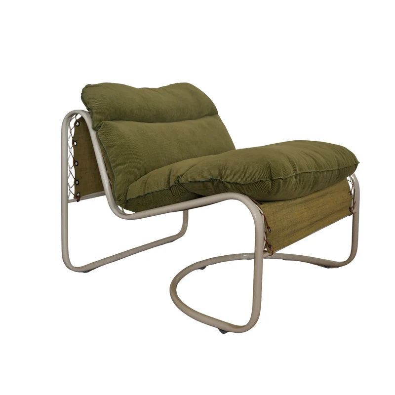Fauteuil Campo velours milleraies