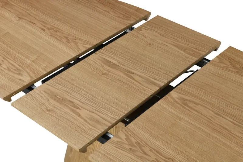 Table de Salle à Manger Extensible en Bois Massif OVANA - de 160 cm à 200 cm