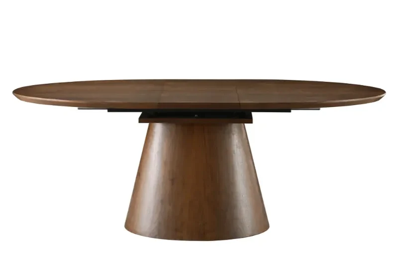 Table de Salle à Manger Extensible en Bois Massif OVANA - de 160 cm à 200 cm
