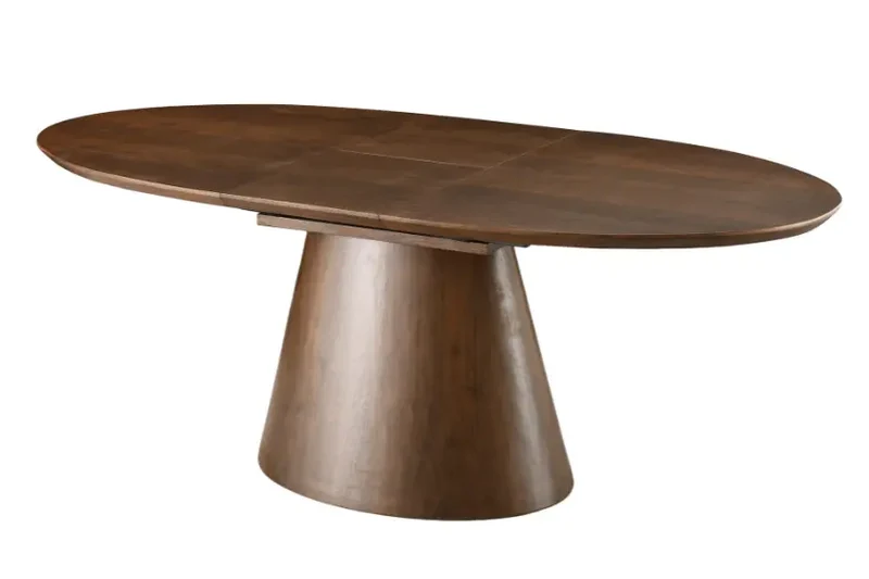 Table de Salle à Manger Extensible en Bois Massif OVANA - de 160 cm à 200 cm