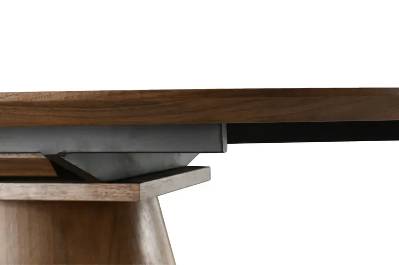 Table de Salle à Manger Extensible en Bois Massif OVANA - de 160 cm à 200 cm