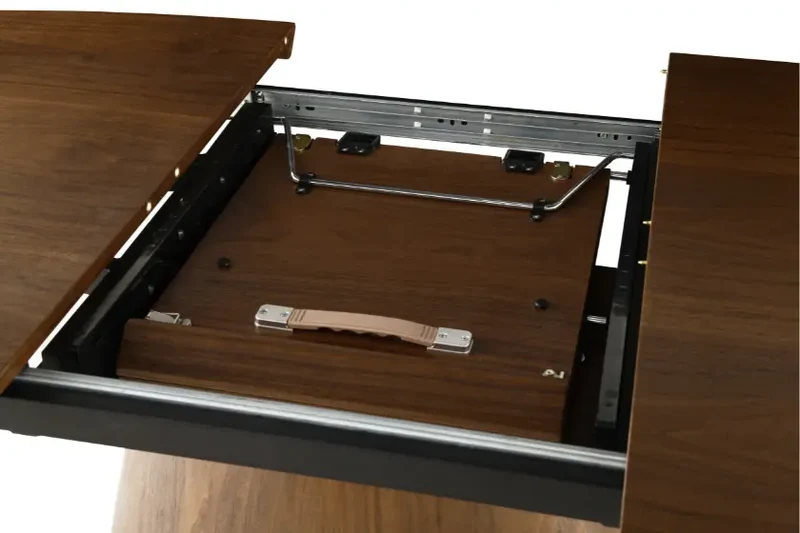 Table de Salle à Manger Extensible en Bois Massif OVANA - de 160 cm à 200 cm