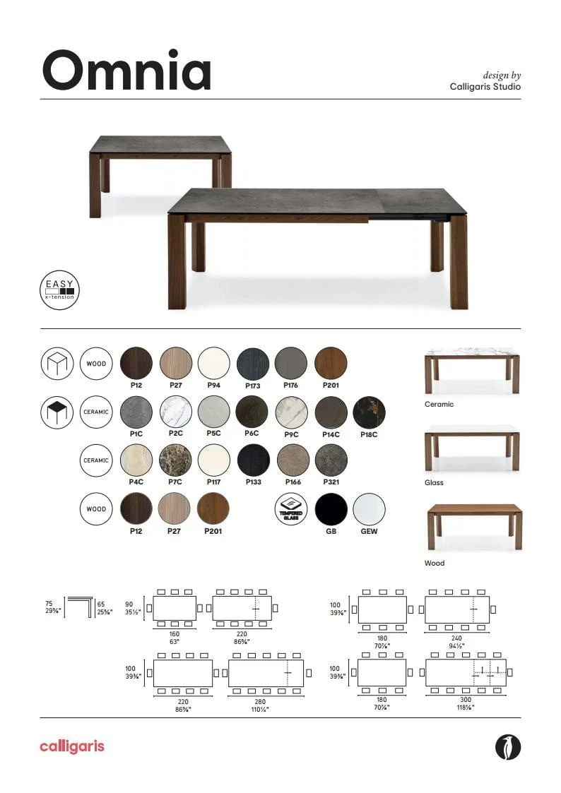 Table Calligaris - Omnia wood