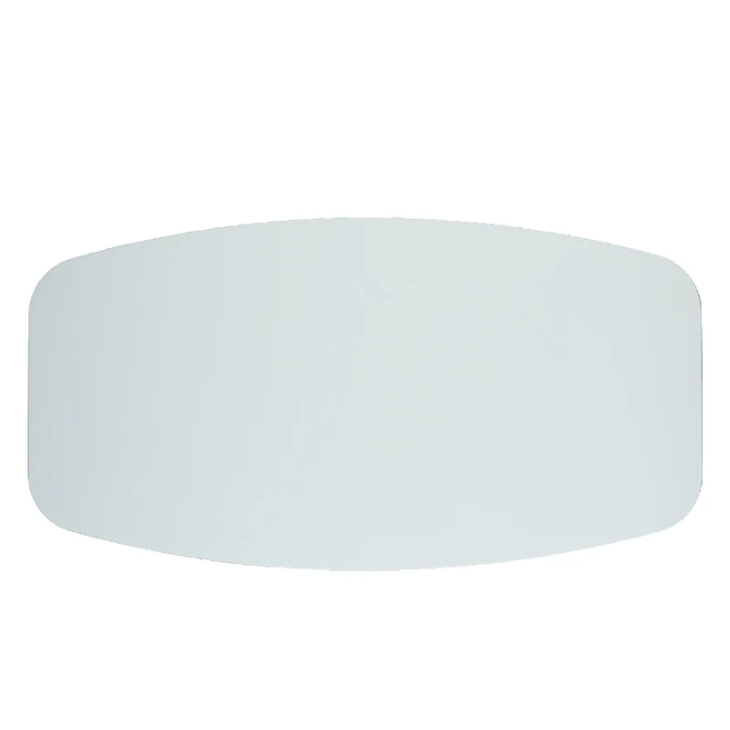 Table de salle à manger rectangulaire avec contour arrondi en verre - Charles