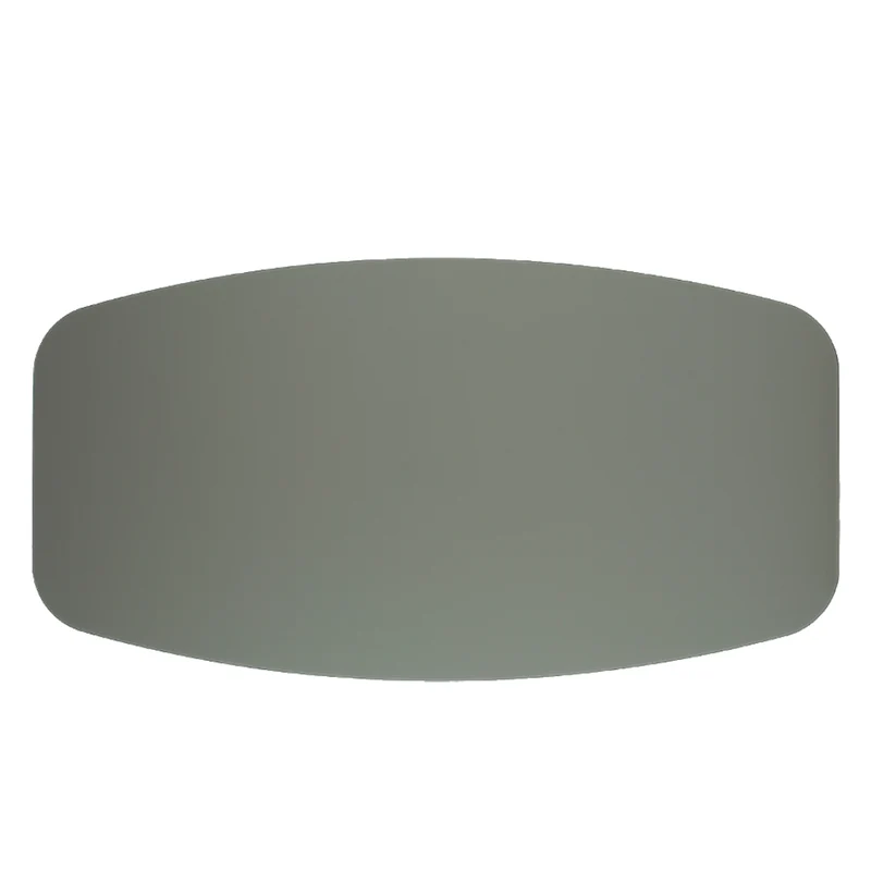 Table de salle à manger rectangulaire avec contour arrondi en verre - Charles