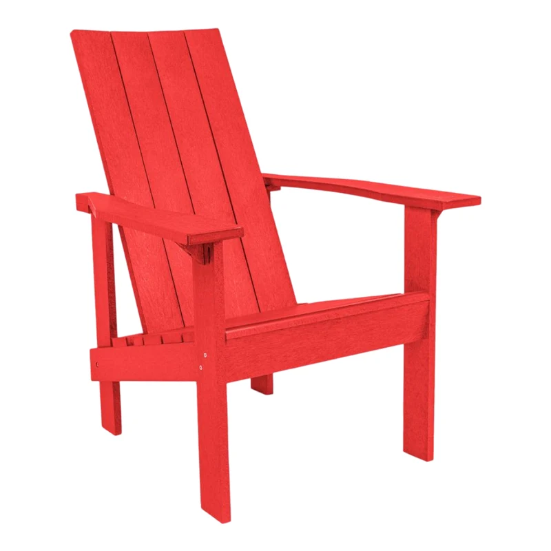 Chaise extérieure en plastique recyclé - Adirondack Moderne C06