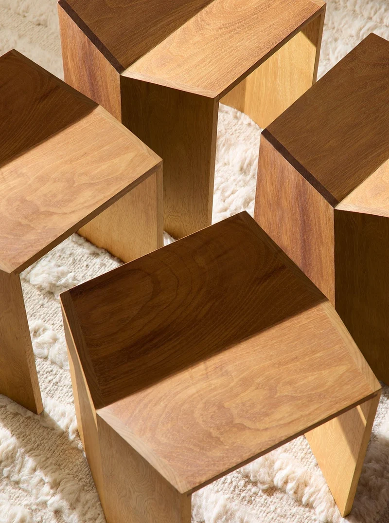 Athens Stool in Iroko