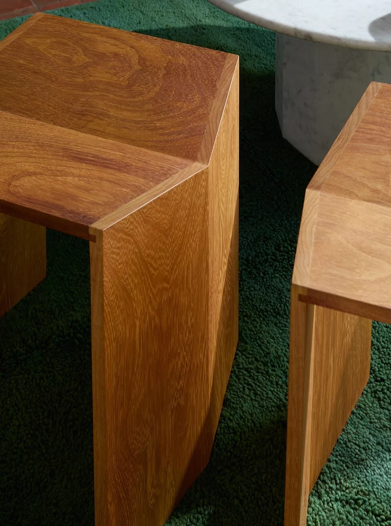 Athens Stool in Iroko