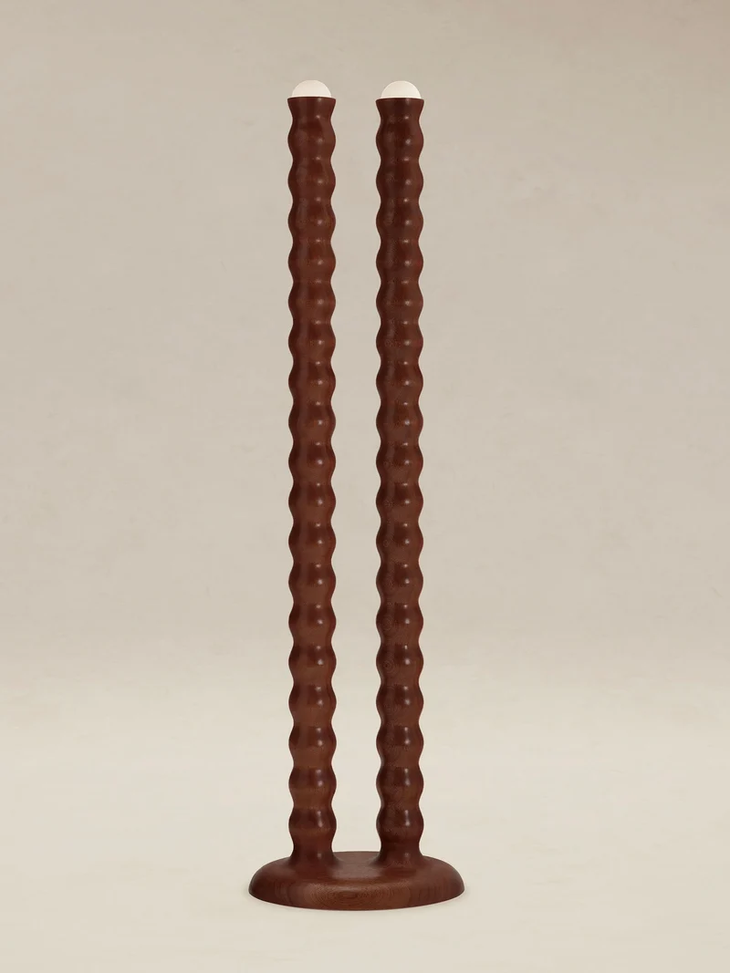 "Tougarine" Wood Floor Lamp
