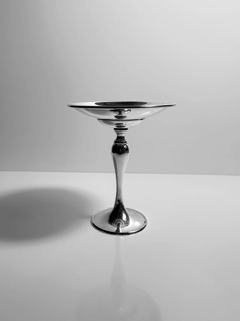 Heavy Silver-Plated Foot Bowl