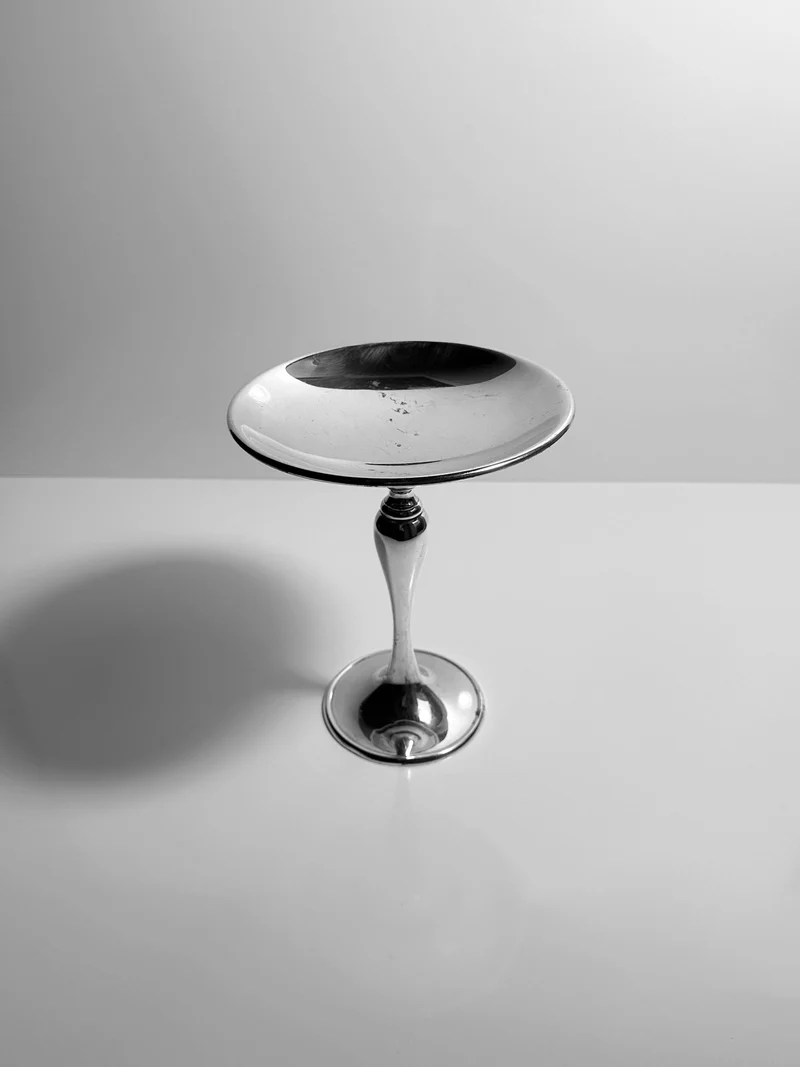 Heavy Silver-Plated Foot Bowl