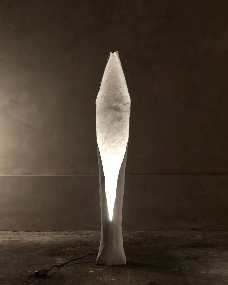 Alcove Plaster Floor Lamp