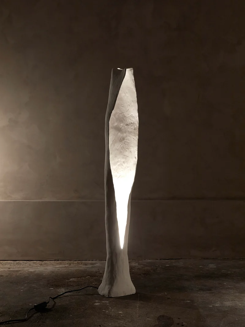 Alcove Plaster Floor Lamp