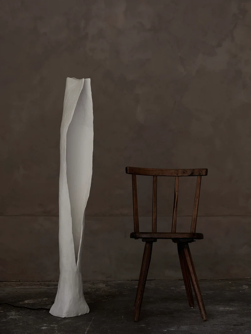 Alcove Plaster Floor Lamp