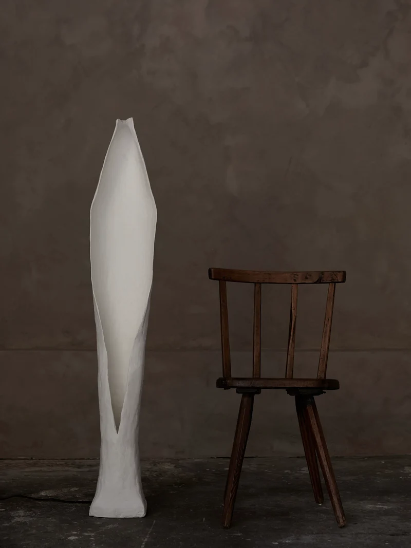 Alcove Plaster Floor Lamp