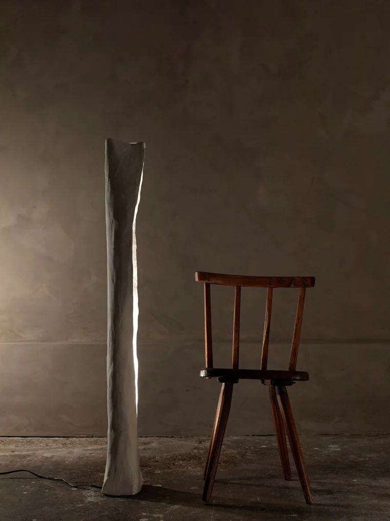 Alcove Plaster Floor Lamp