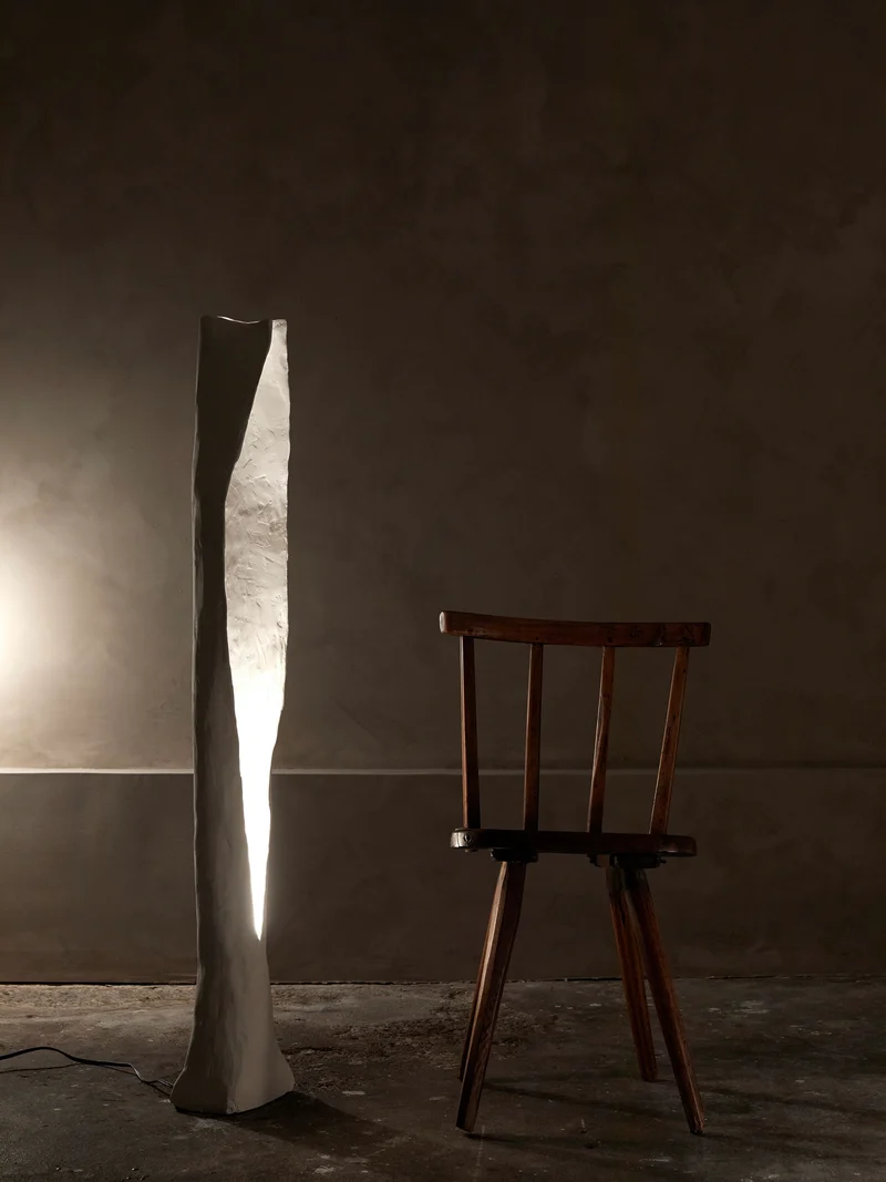 Alcove Plaster Floor Lamp