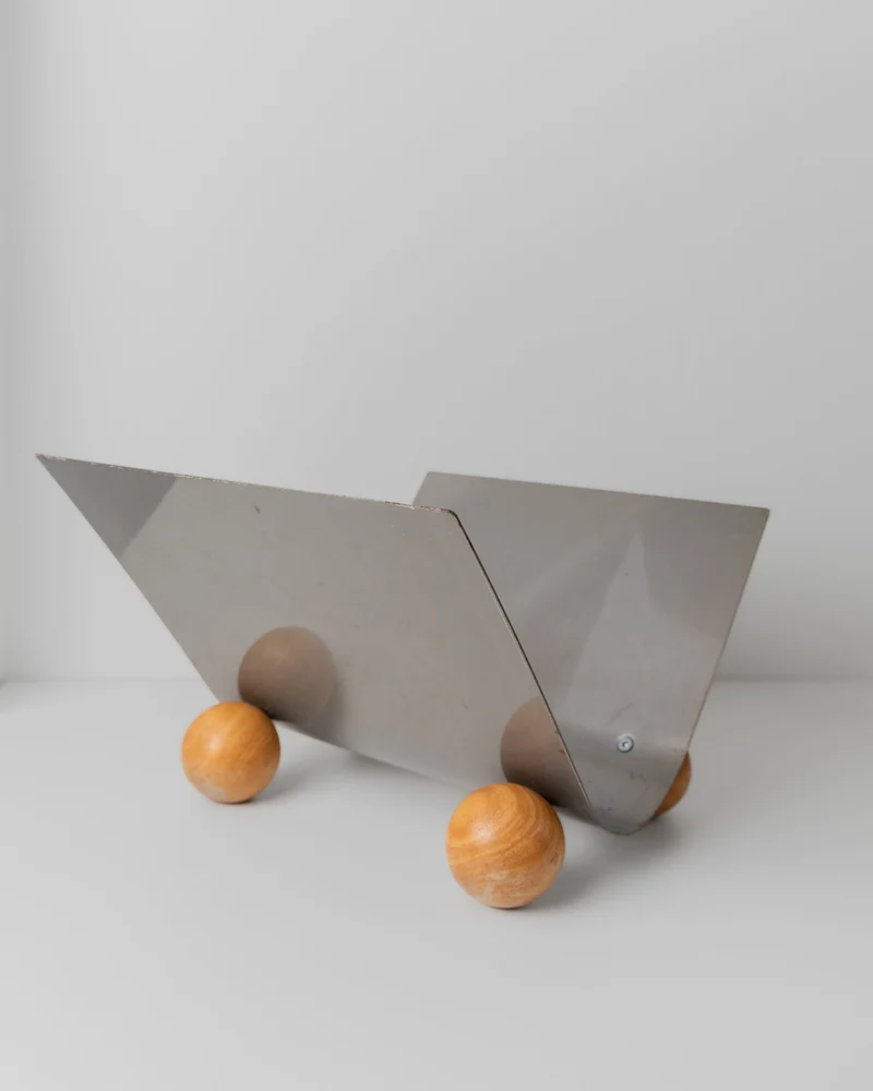 Vintage Metal Magazine Rack