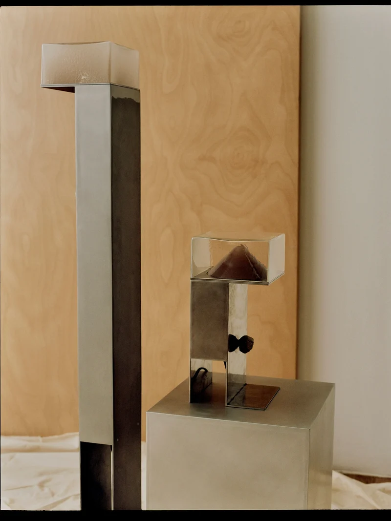 Perceptions Stainless Steel Floor Lamp