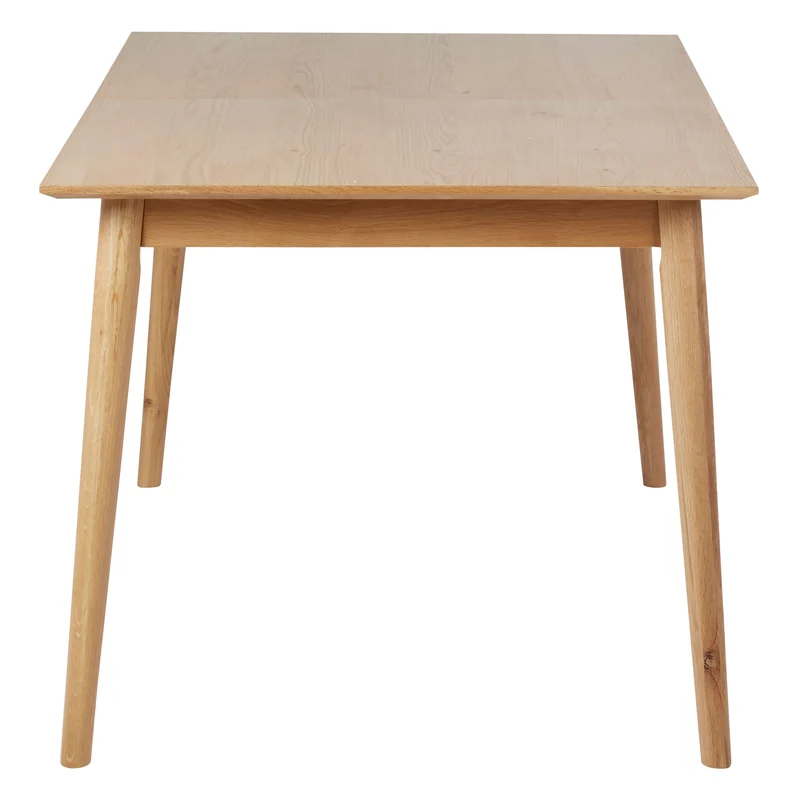 Table repas 160cm avec allonge chêne naturel Mika