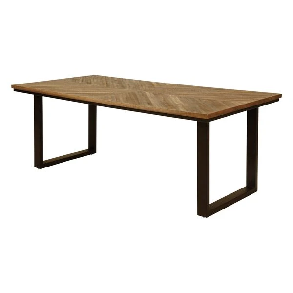 Table repas teck recyclé 200cm