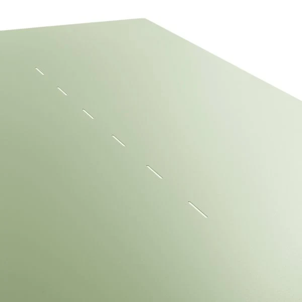 Table repas outdoor métal vert amande