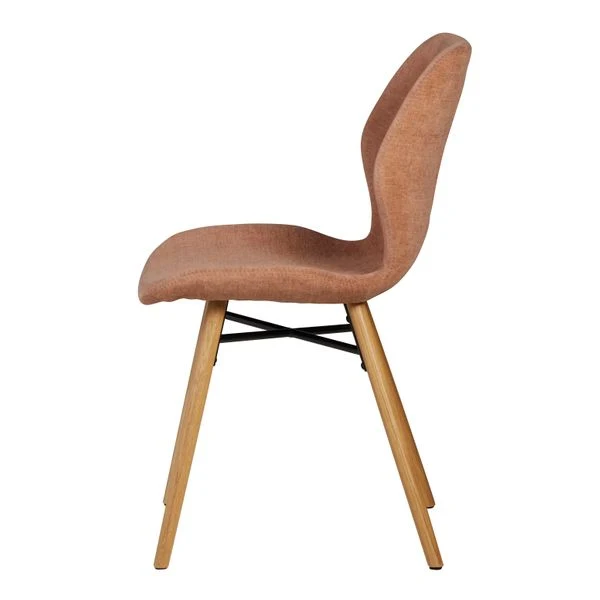 Chaise tissu soft touch nèfle