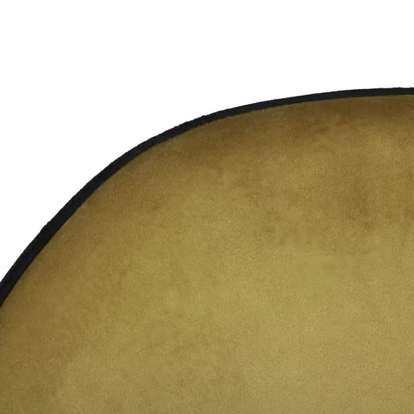 Chaise de repas velours ocre