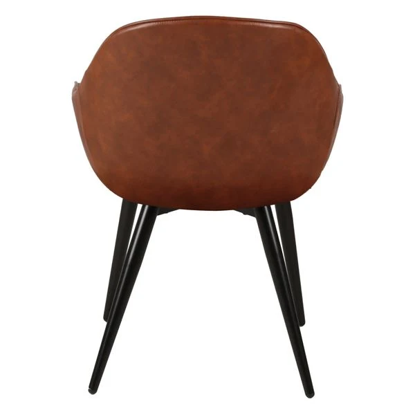 Fauteuil PU marron