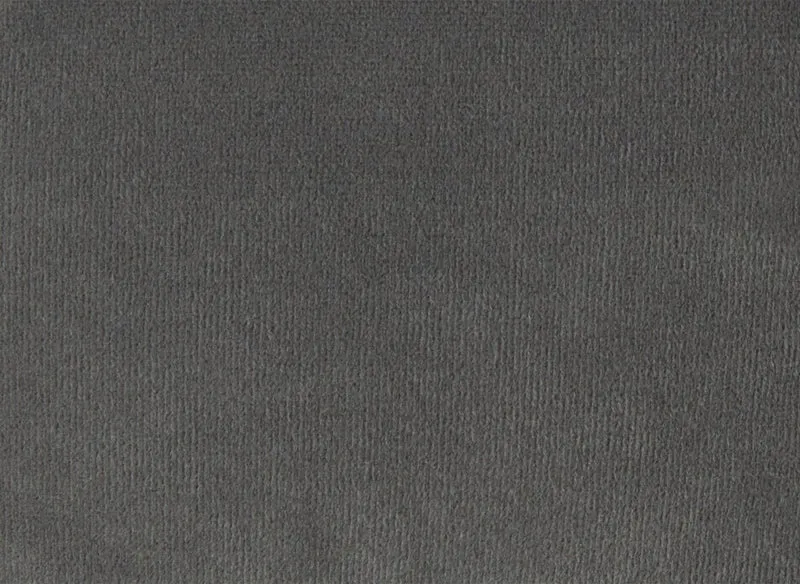 Fauteuil capitonné chesterfield velours gris CARMEN