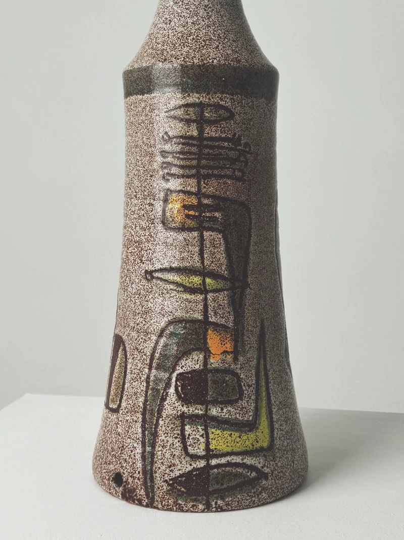 Vintage Very Large Floor Lamp Base by the Potters of Accolay