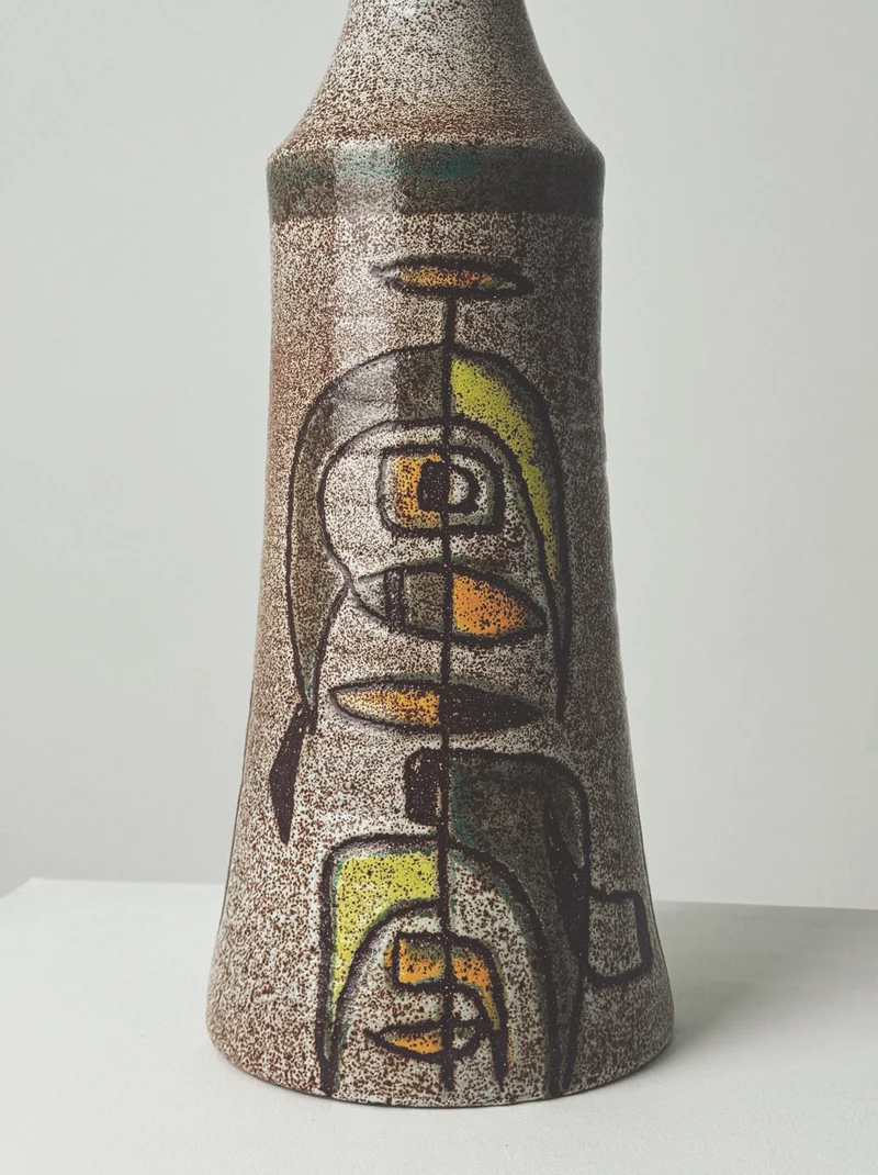 Vintage Very Large Floor Lamp Base by the Potters of Accolay