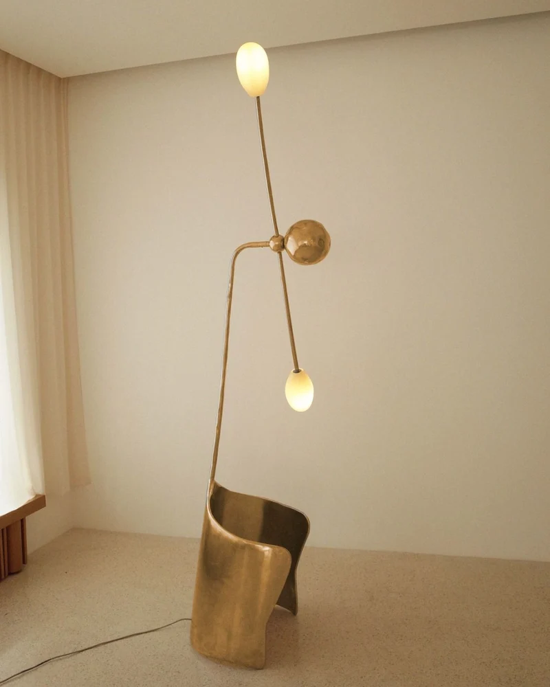 THE MOULIN FLOOR LAMP IN POLISHED BRASS