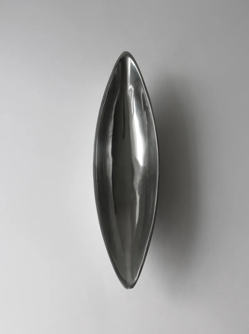 Polished Aluminum Medium Long Deep Bowl