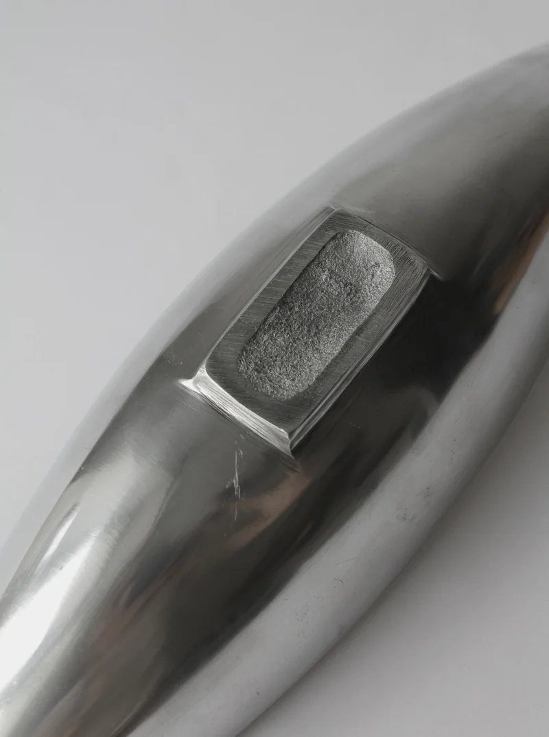 Polished Aluminum Medium Long Deep Bowl