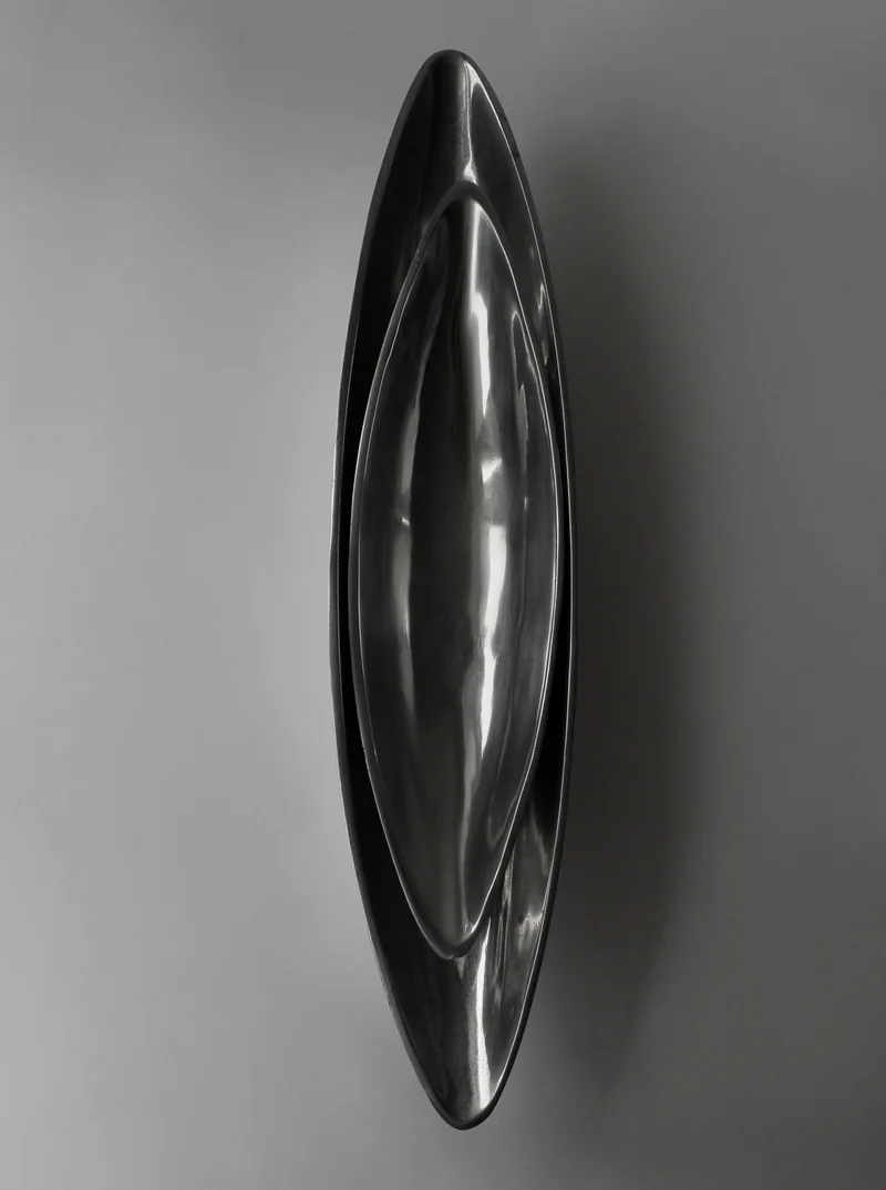 Polished Aluminum Medium Long Deep Bowl